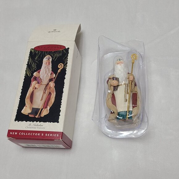 Hallmark Keepsake Ornament St Nicholas Christmas Visitors 1995 Collectors Series - Picture 7 of 15